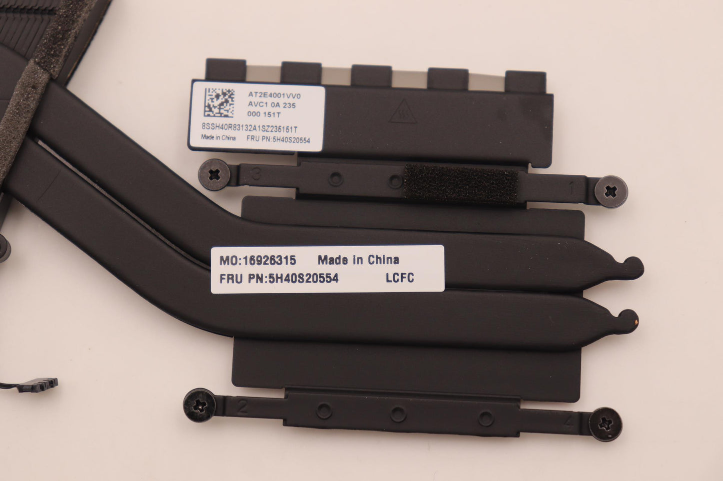 Lenovo Cooling System Thermal Module L 82QE AVC - 5H40S20554