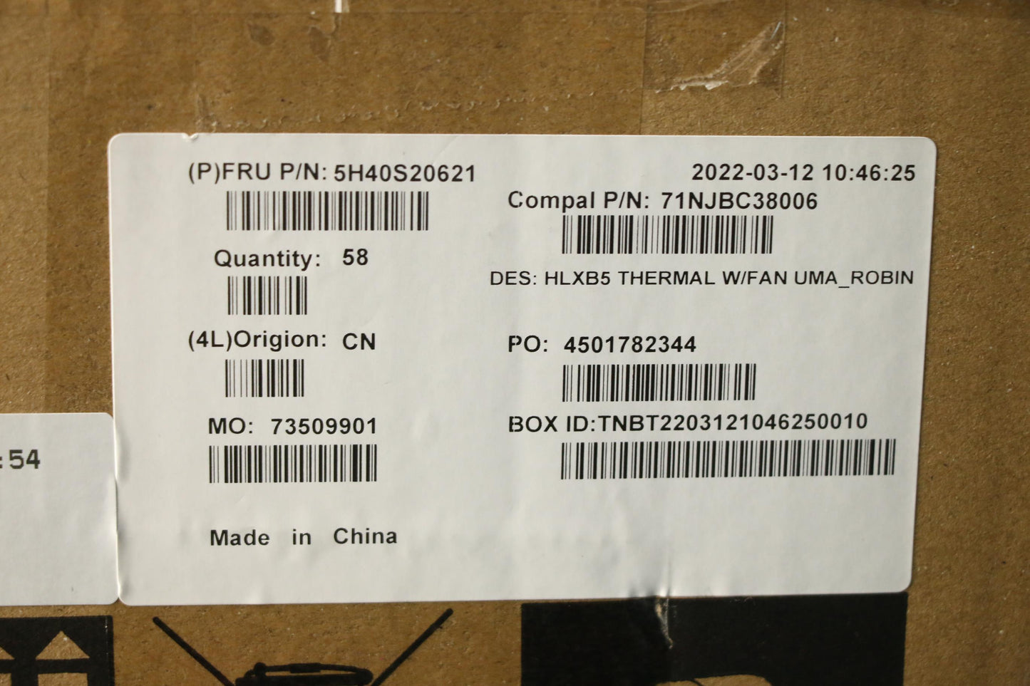 Lenovo Thermal Module - 5H40S20621