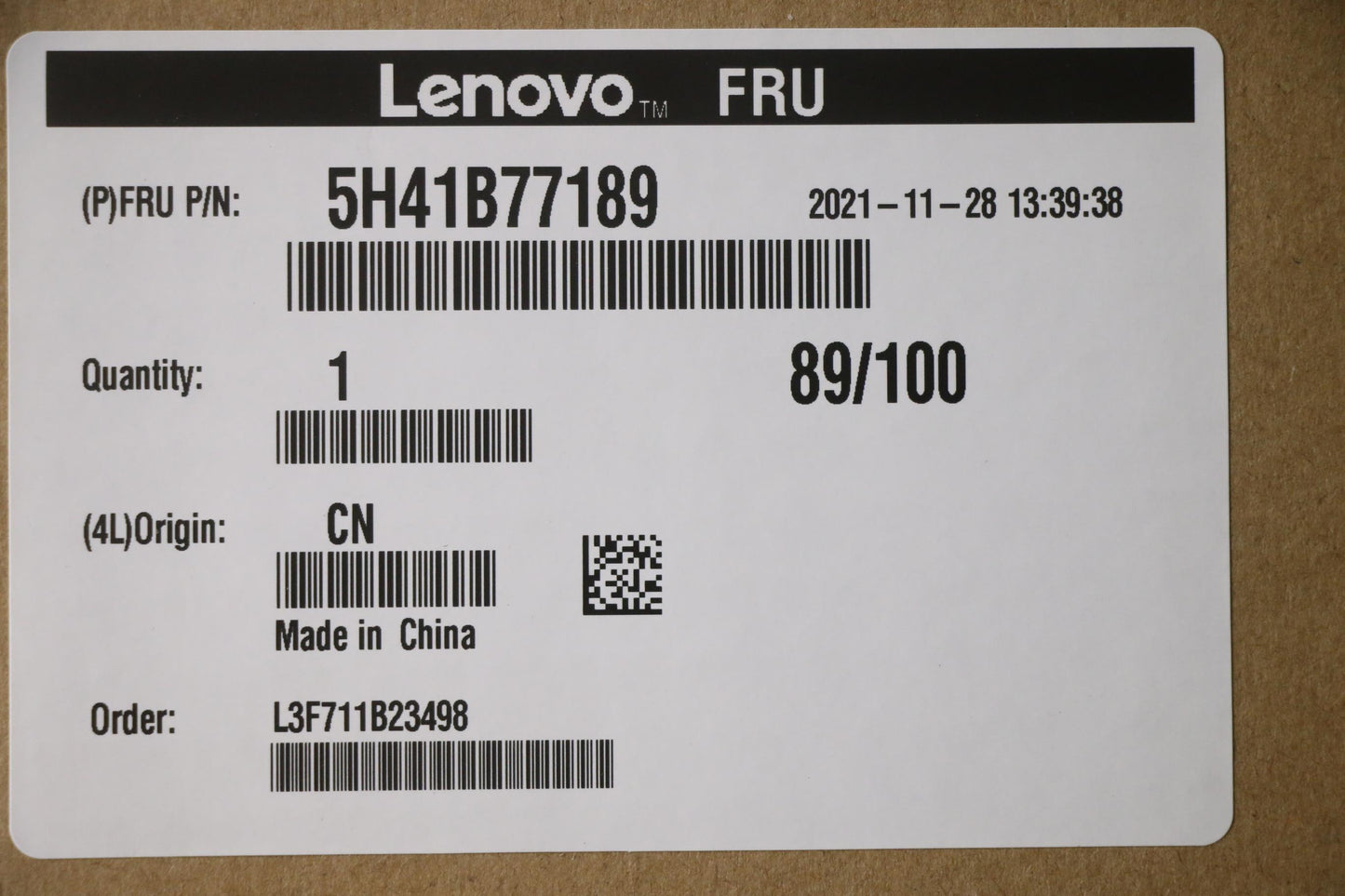 Lenovo HX3B5 UMA Thermal Module - 5H41B77189