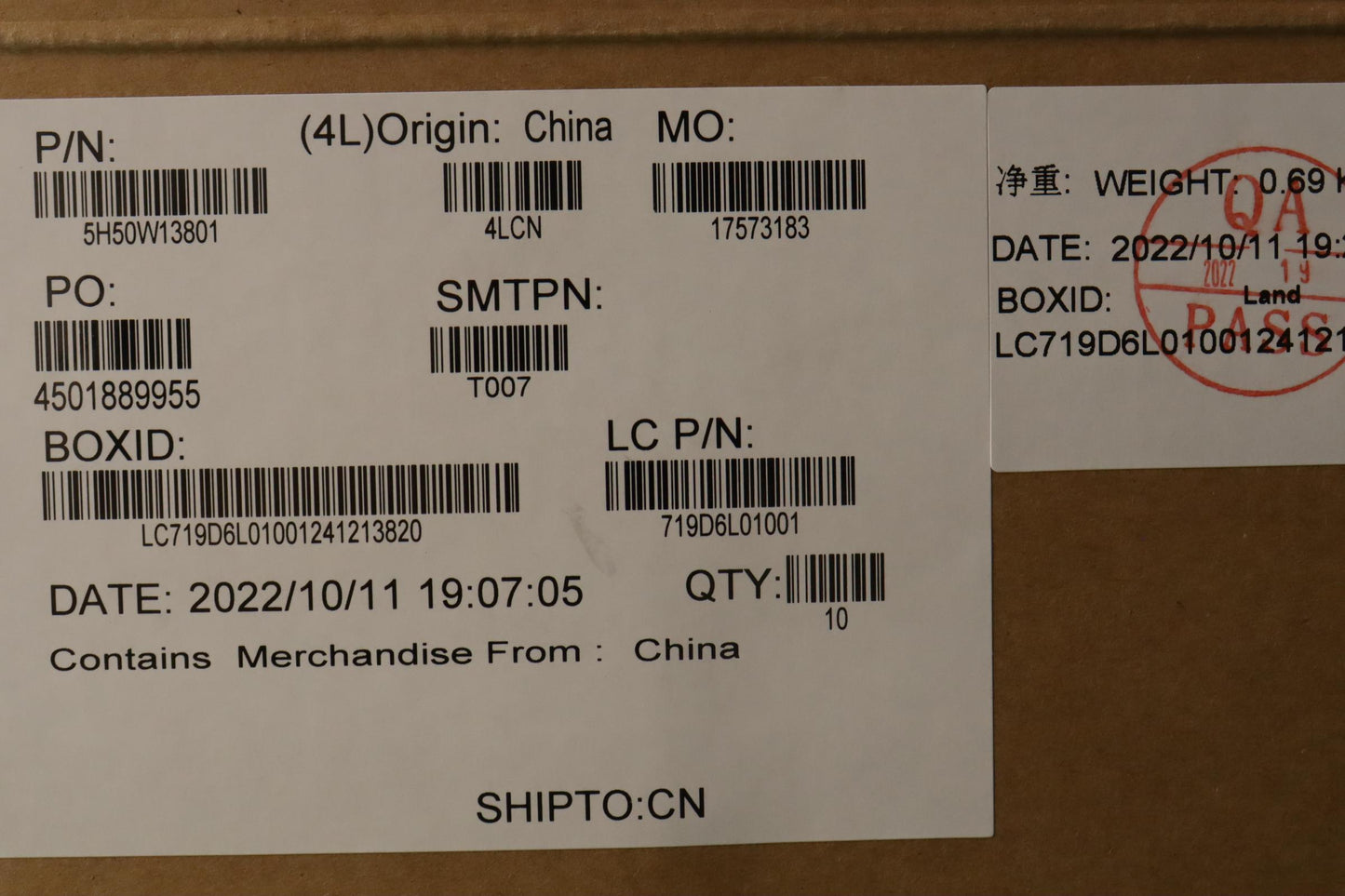 Lenovo Hinge Kit for QHD/LP - 5H50W13801