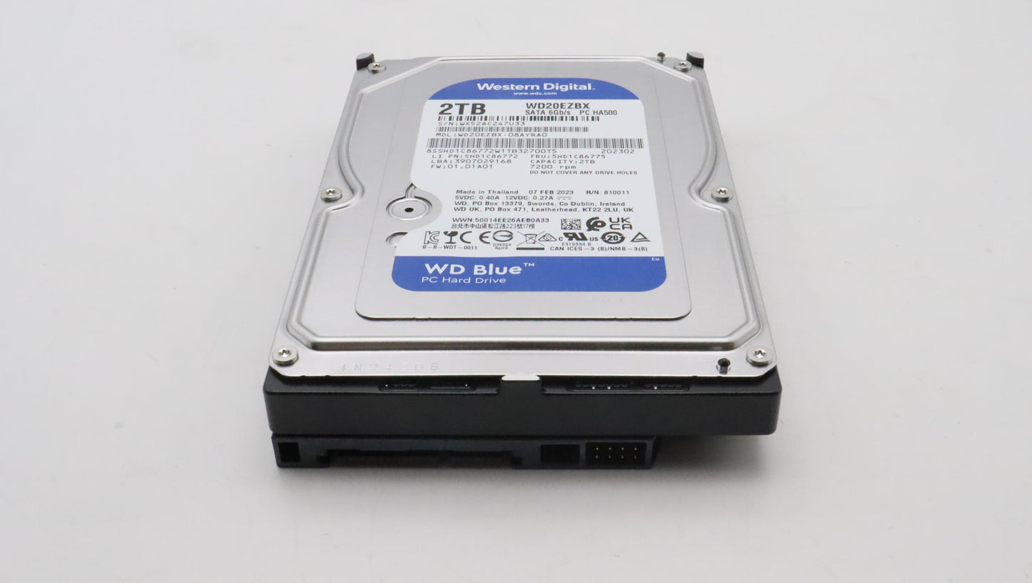 Lenovo 2TB HDD, 3.5", 7200RPM, SATA, 6Gb/s - 5HD1C86775