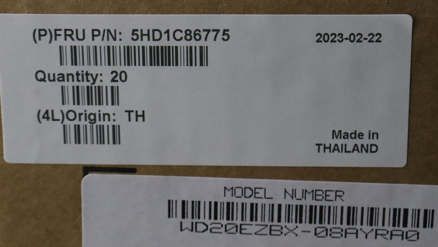 Lenovo 2TB HDD, 3.5", 7200RPM, SATA, 6Gb/s - 5HD1C86775