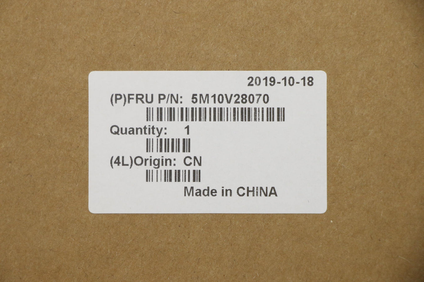 Lenovo Rear LCD Cover FHD IR - 5M10V28070