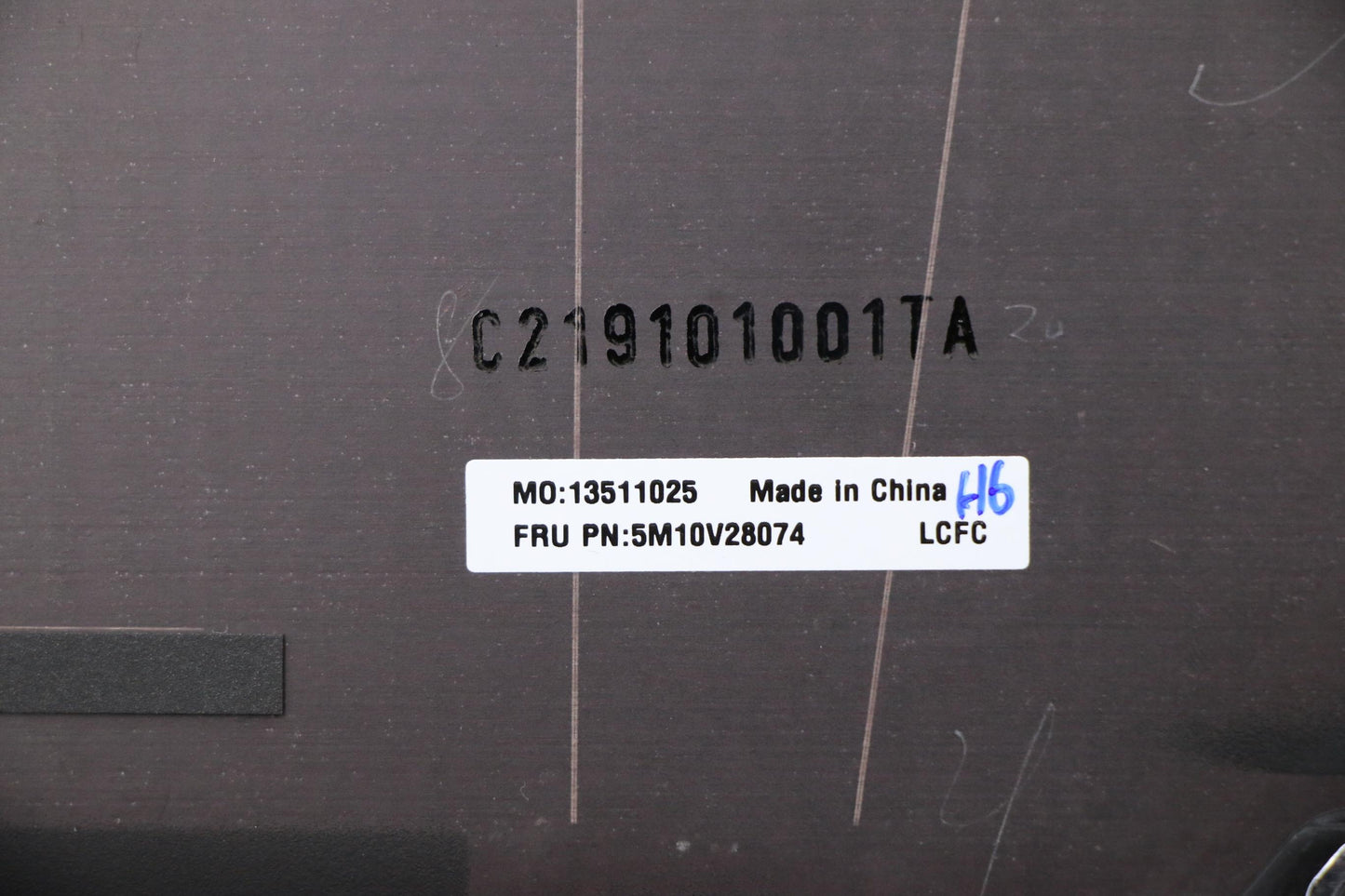 Lenovo Rear LCD Cover, Touch Compatible, RGB - 5M10V28074