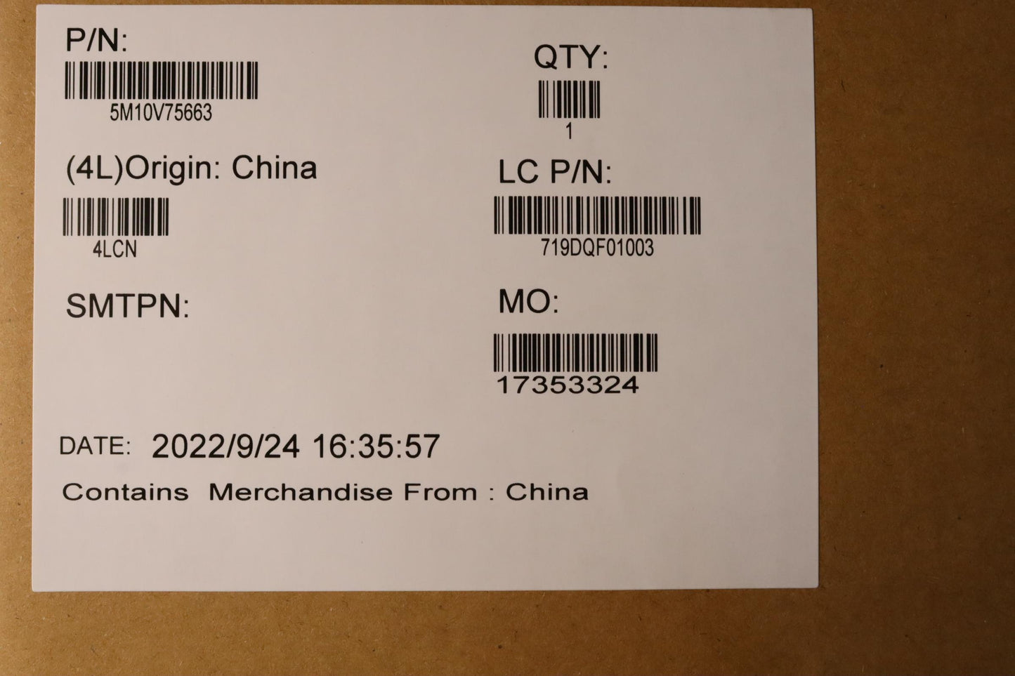 Lenovo LCD Module, 16", WUXGA, Touch, Anti-reflection, IPS, 400nit, 100% sRGB, IR Camera - 5M10V75663