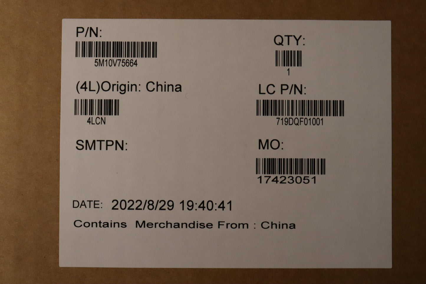 Lenovo 16" WQUXGA LCD Module, Touch, Anti-Smudge, 400nit, 100% DCI-P3, RGB+IR Camera - 5M10V75664