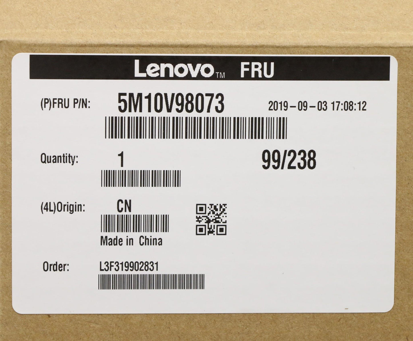 Lenovo Keyboard Bezel Assembly No Fingerprint Sensor - 5M10V98073