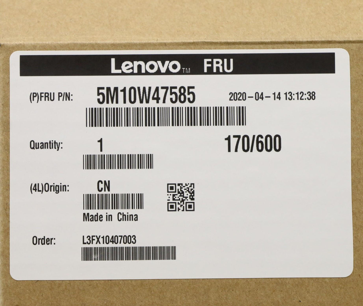 Lenovo Cover with Fingerprint Reader, Black - 5M10W47585