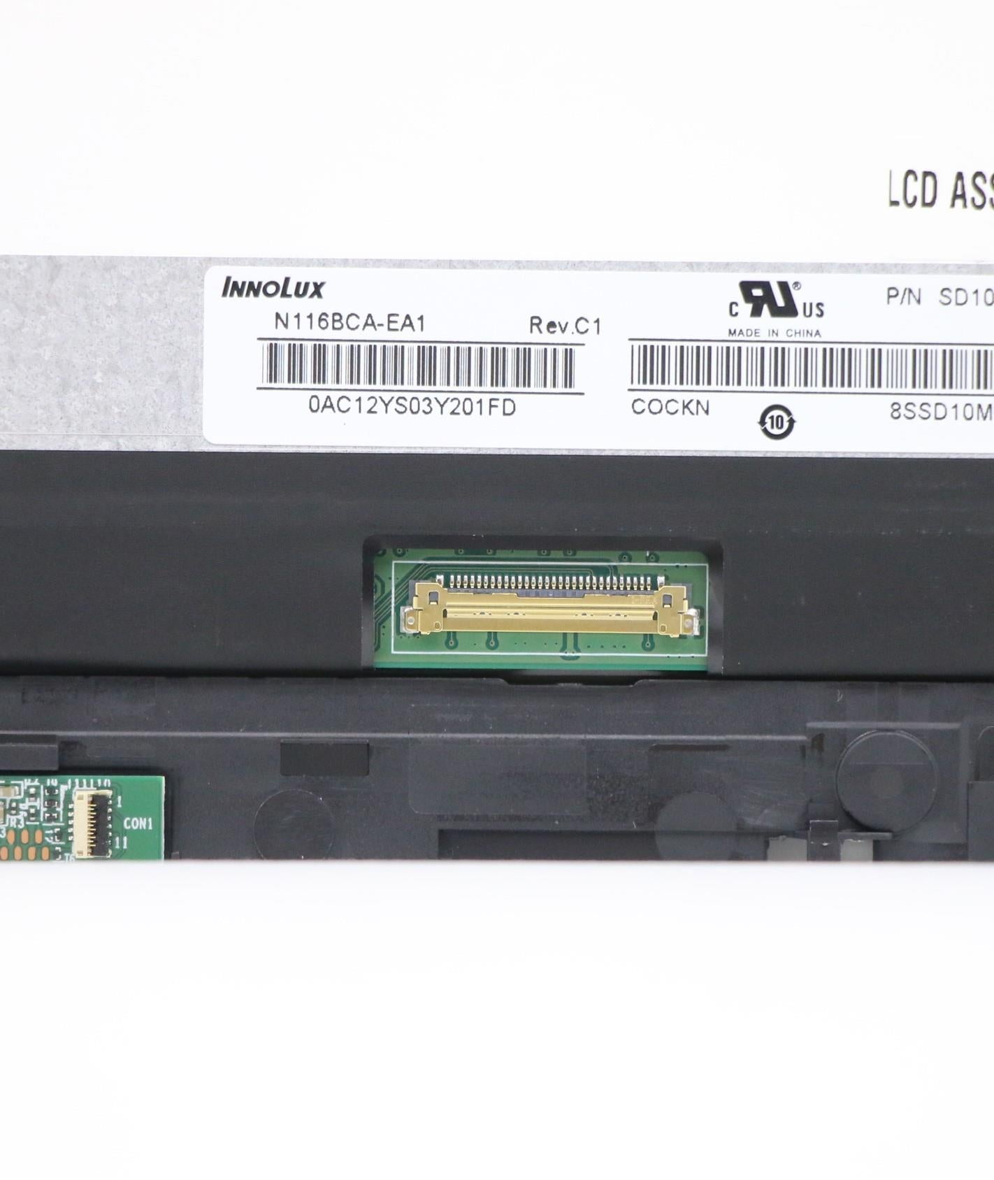 Lenovo LCD Module, INX ST116SN028CKF with Bezel - 5M10W64489