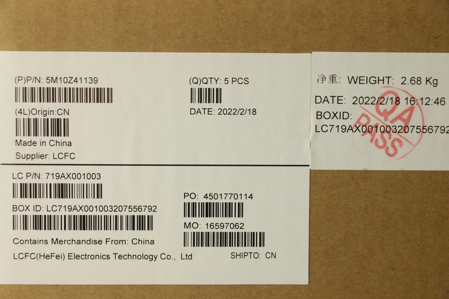 Lenovo Mech_Asm Ccov Kbd Ara Us(Ltn)B - 5M10Z41139