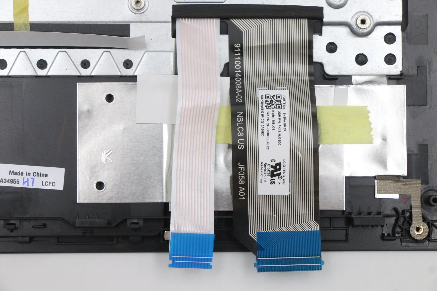 Lenovo C-Cover with USA English Keyboard, Black, Backlit - 5M11A34955