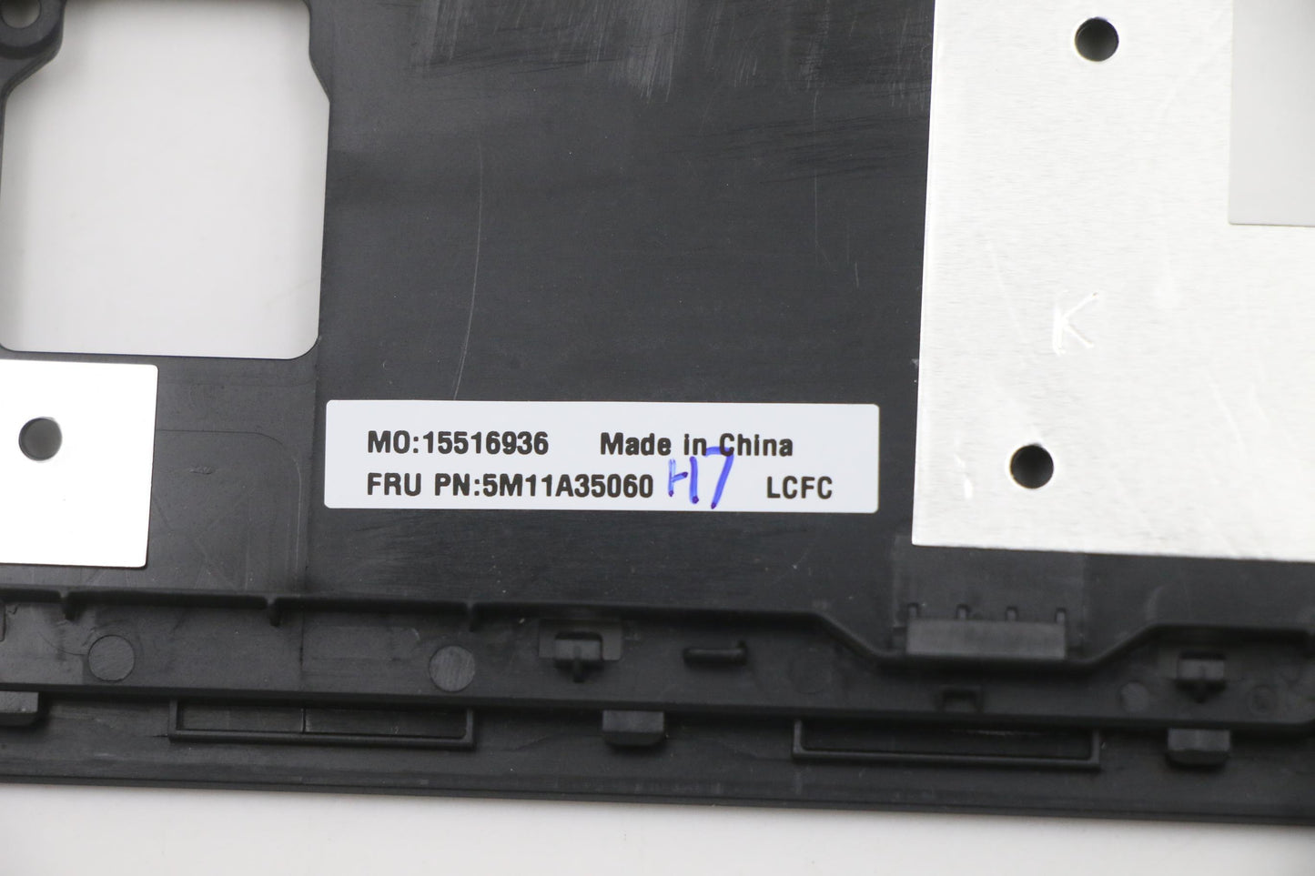 Lenovo - C-Cover with Keyboard, USA English, Black, Backlight, with Fingerprint Reader - 5M11A35060