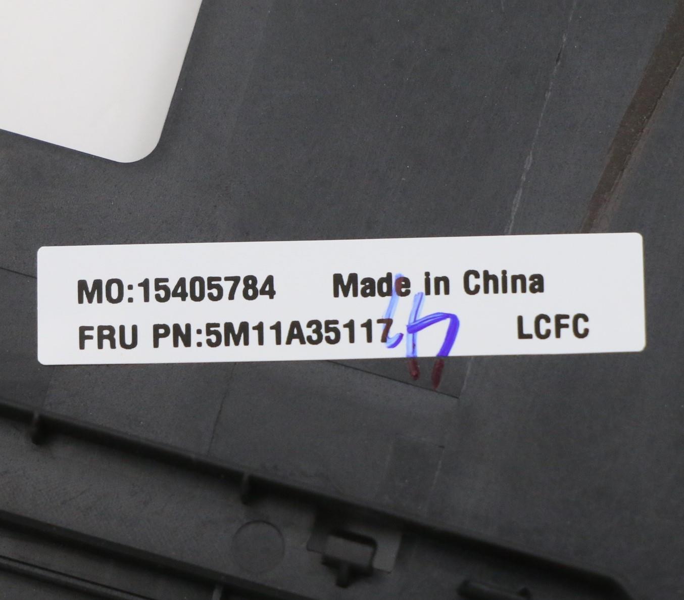 Lenovo Switzerland Keyboard with Black C-Cover, Backlit, Fingerprint - 5M11A35117