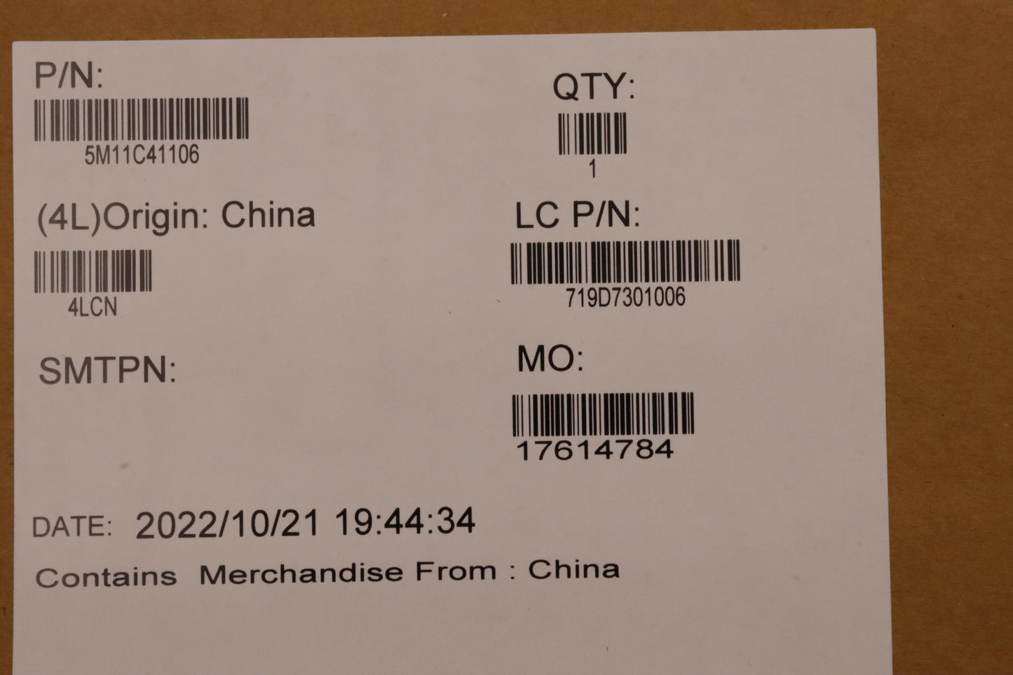 Lenovo LCD Module, 14", WUXGA, Touch, Anti-Reflection, Anti-Smudge, IPS, 400 nits, with FHD RGB Camera - 5M11C41106