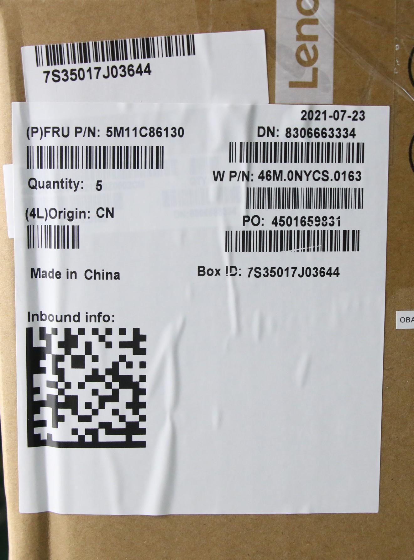 Lenovo C-Cover with Keyboard, USA English, Black, Non-Backlight, No WWAN - 5M11C86130