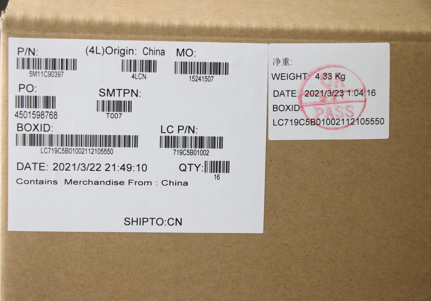 Lenovo Base Cover for WWAN AL - 5M11C90397