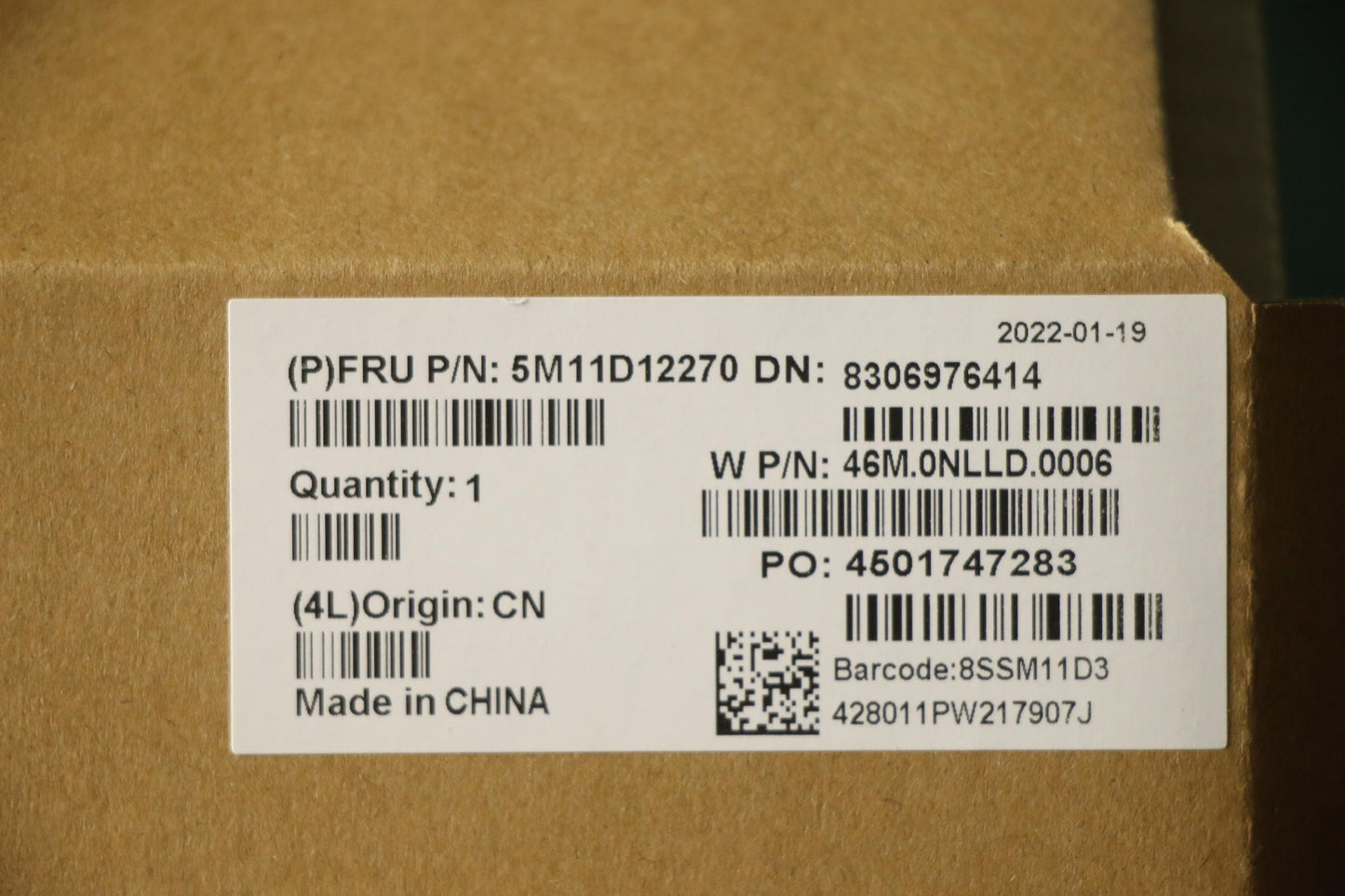 Lenovo LCD Module, 16", 2.5K, Non-Touch, Anti-Glare, IPS - 5M11D12270