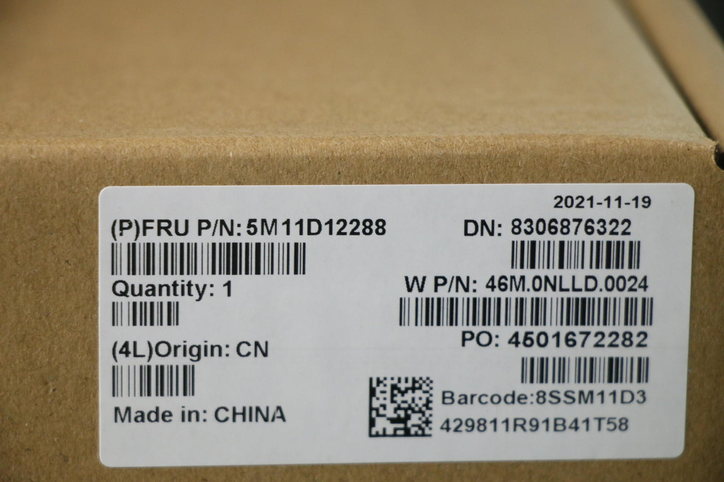 Lenovo LCD Module, 16", WQUXGA, Non-Touch, Anti-Glare, IPS, 600nit, 100% Color Gamut, Color Calibration - 5M11D12288