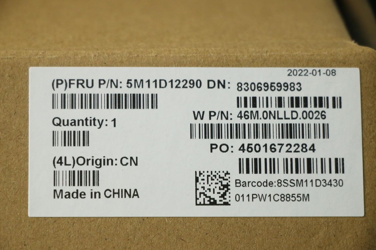 Lenovo LCD Module, 16" WQUXGA, Touch, Anti-Reflection, Anti-Smudge, IPS, 600 nits, 100% CG, Color Calibration - 5M11D12290