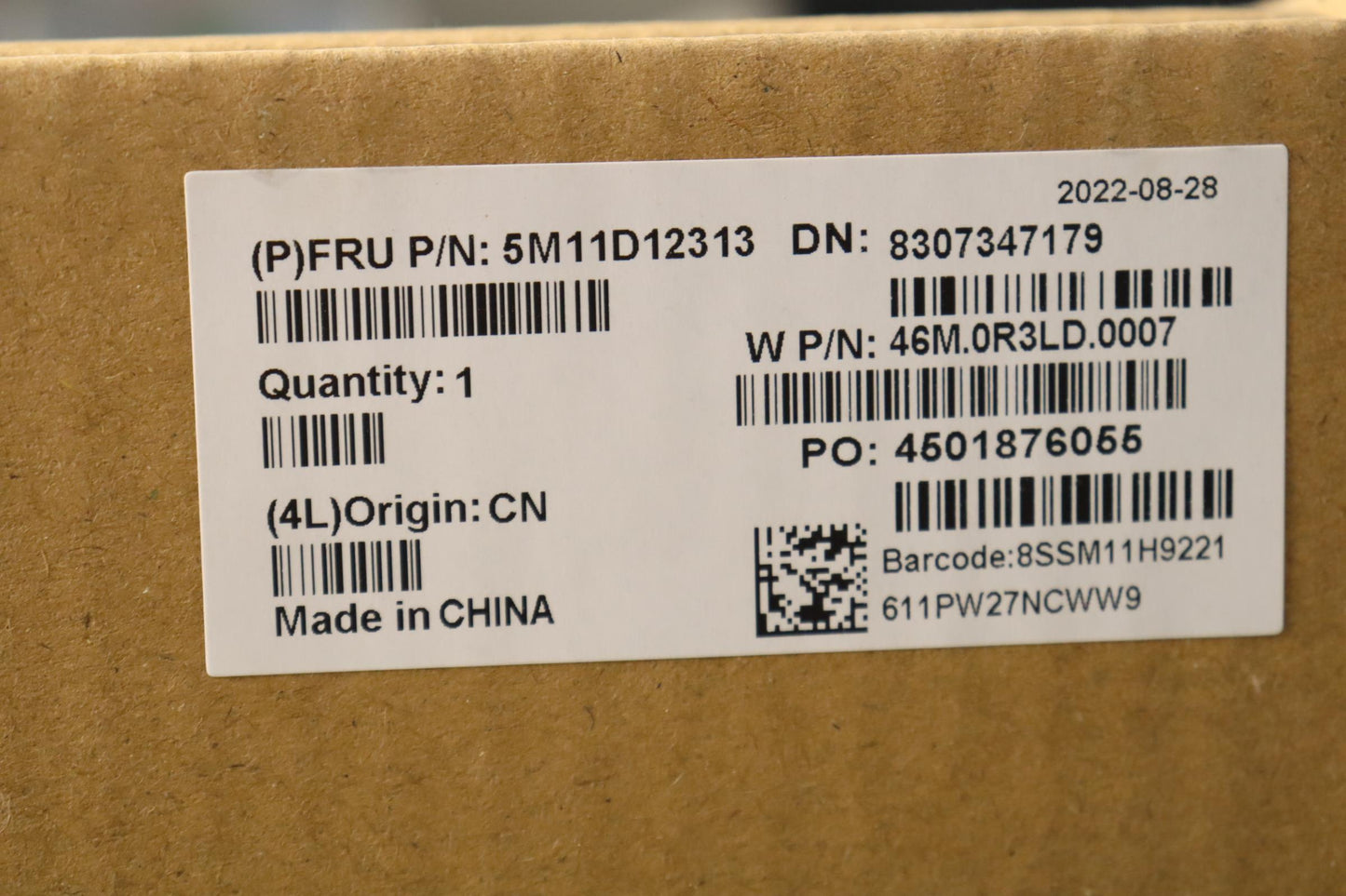 Lenovo LCD Module, 16" WUXGA, Non-Touch, Anti-Glare, IPS, 300 nits, Colour Calibration, with FHD Hybrid RGB+IR Camera - 5M11D12313