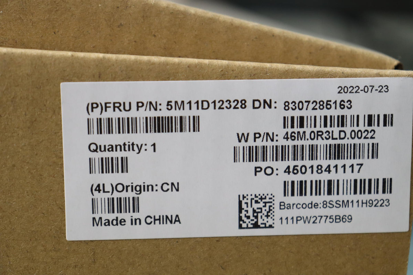 Lenovo 16" WQUXGA LCD Module, Touch, Anti-Reflection, Anti-Smudge, IPS, 600 nits, Color Calibrated, FHD Hybrid RGB+IR Camera - 5M11D12328