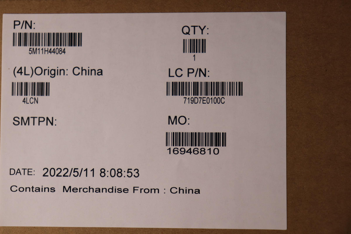 Lenovo 14" WUXGA LCD Module, Non-Touch, Anti-Glare, FHD/IR Camera - 5M11H44084