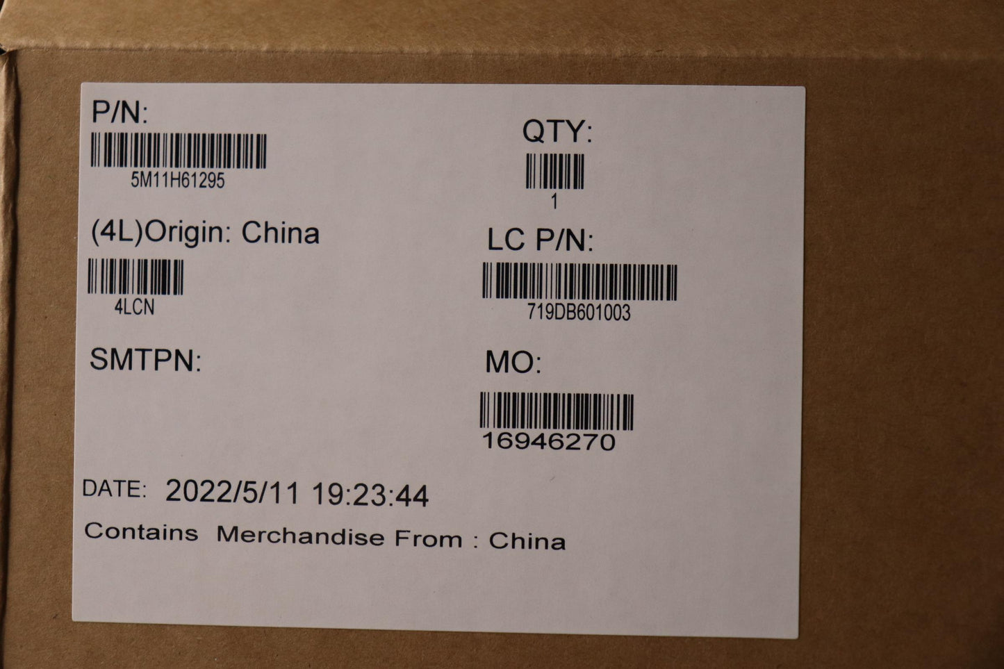 Lenovo Bezel Sheet + FHD Tape - 5M11H61295