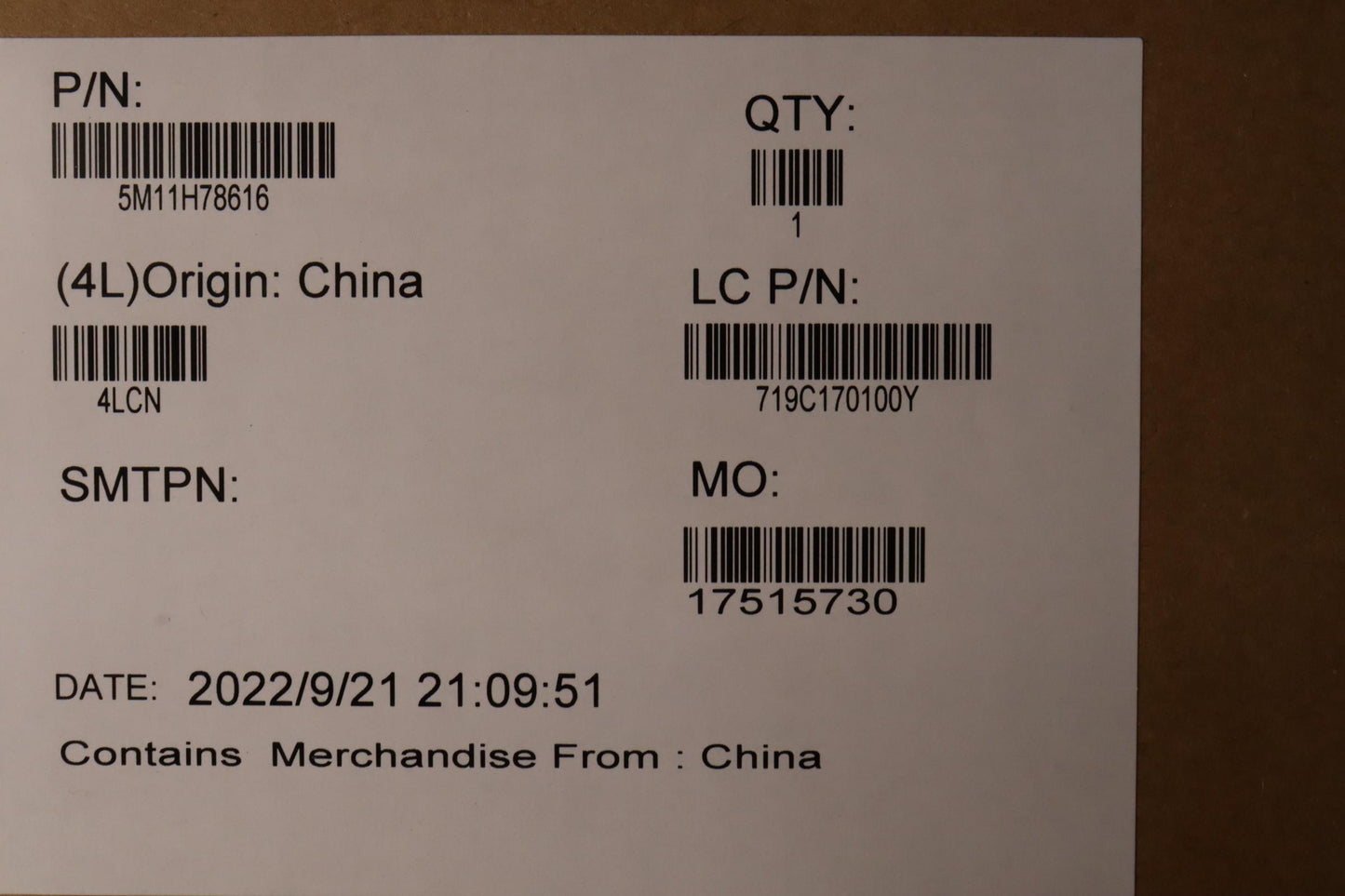 Lenovo 14" WUXGA LCD Module, Touch, Anti-Smudge, 400nit, IR & HD Camera - 5M11H78616