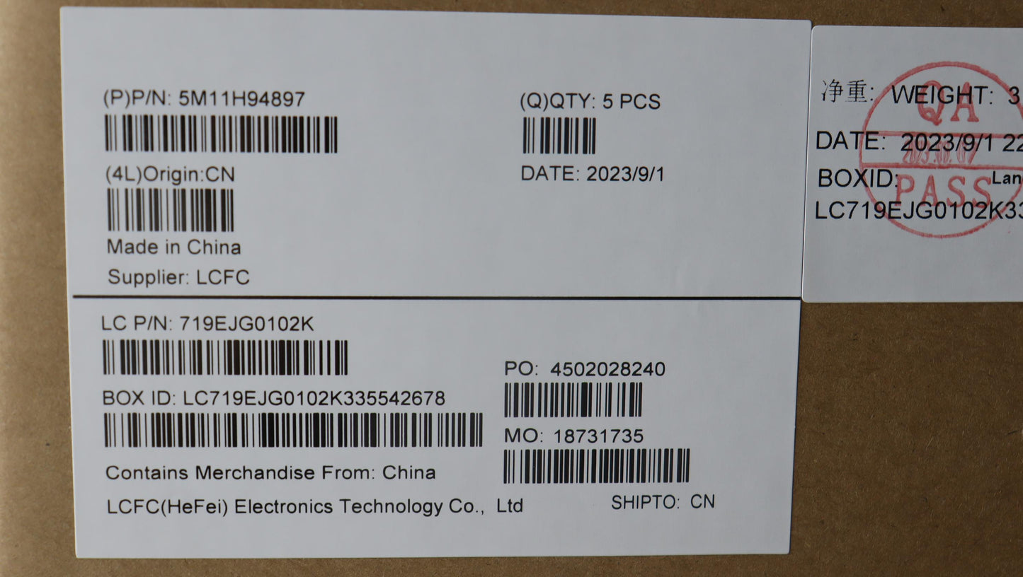 Lenovo Mech_Asm Fru Kbd Ccv Cze/Slk B - 5M11H94897