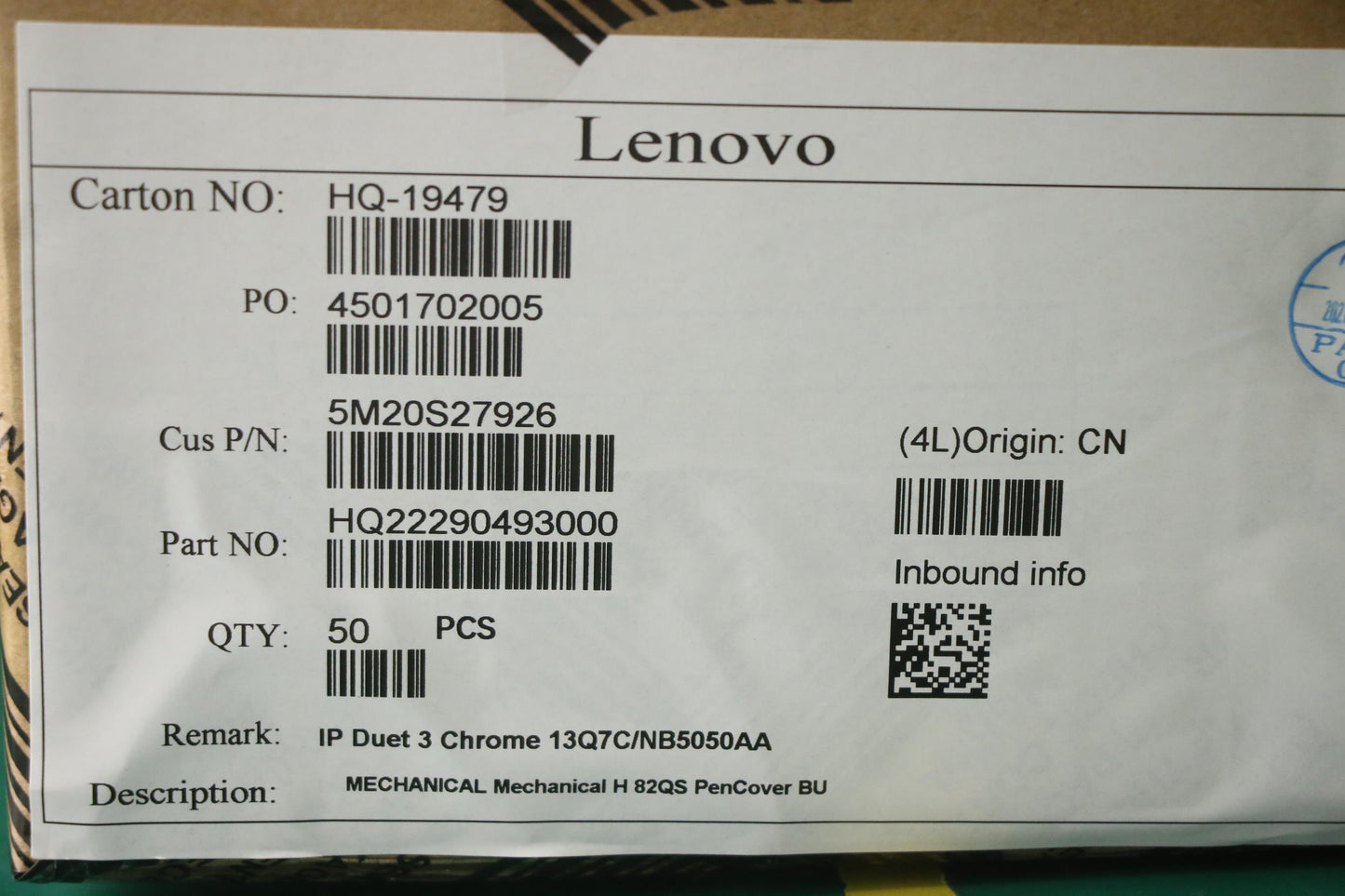 Lenovo Accessory Pen Cover for Model 82QS - 5M20S27926