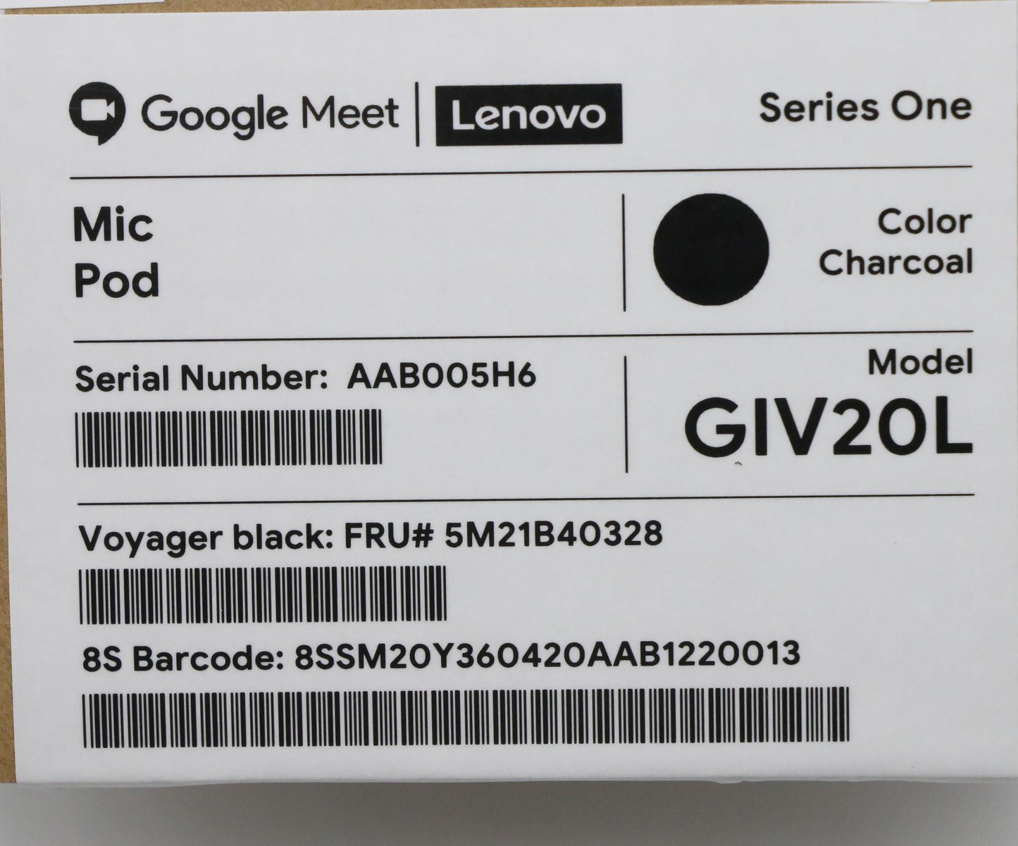 Lenovo Voyager Micpod, Black - 5M21B40328
