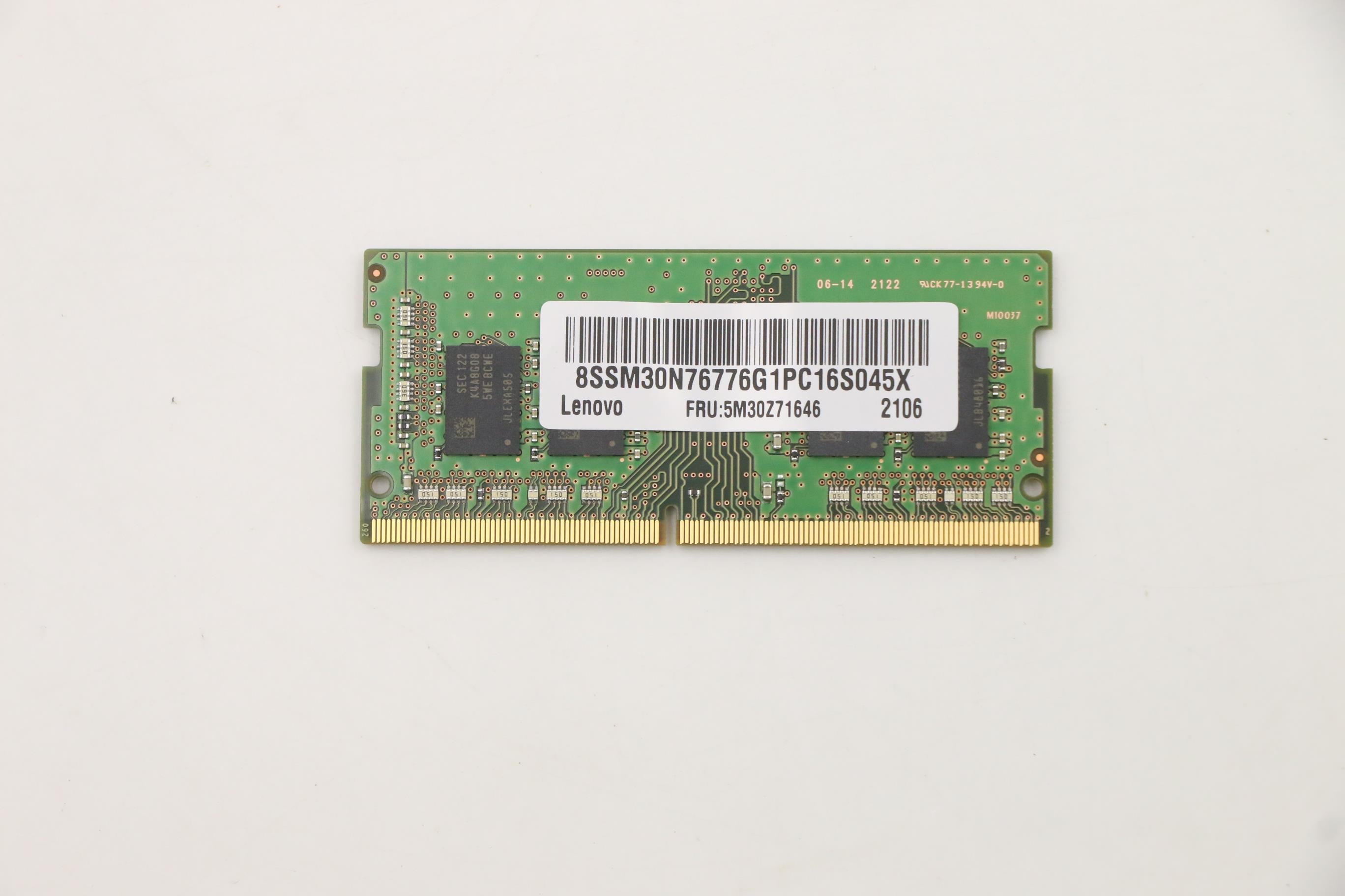 Lenovo 8GB Memory, DDR4, 3200 MHz, SODIMM, Samsung - 5M30Z71646