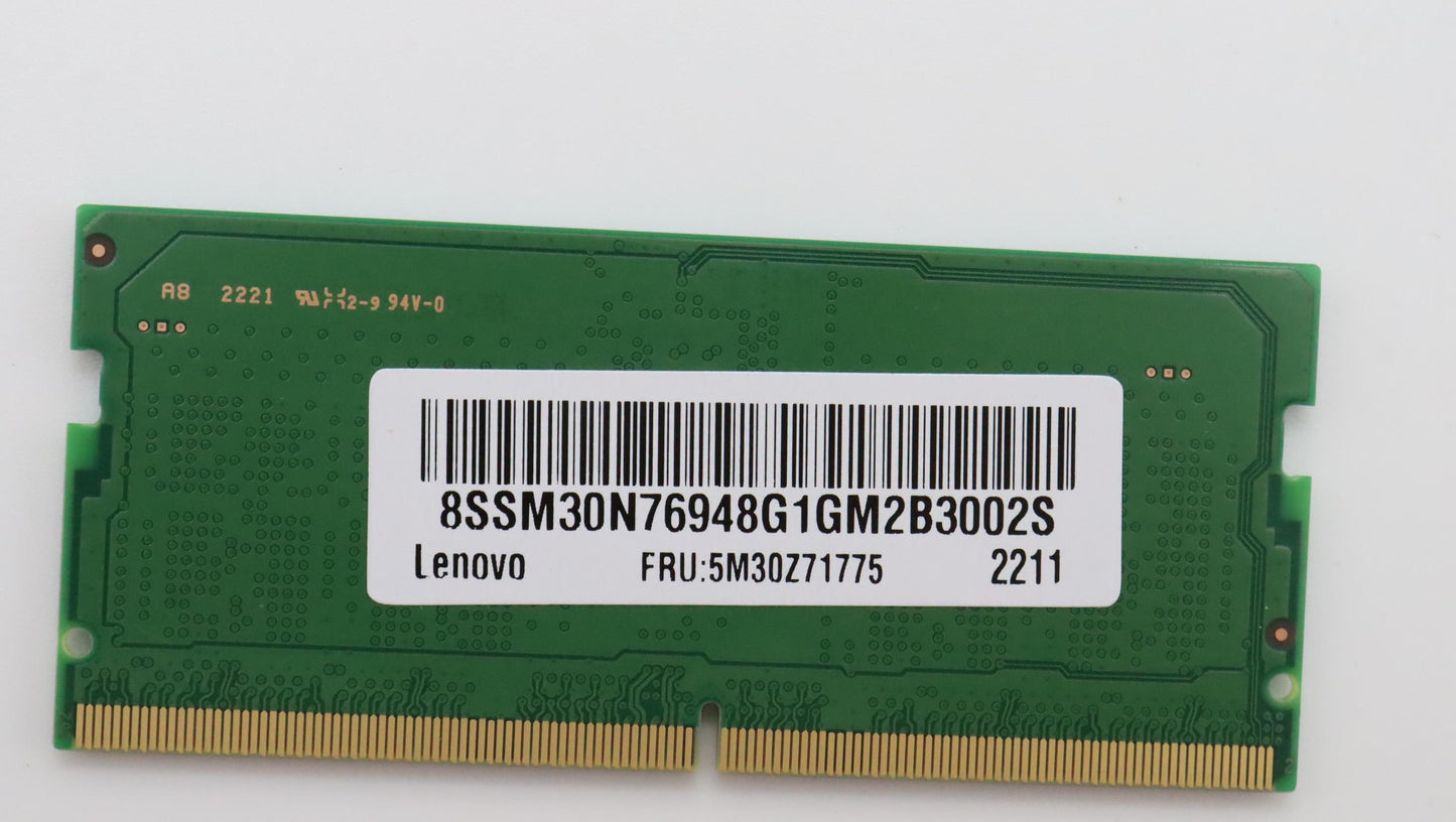 Lenovo 8GB DDR5-4800 SoDIMM Memory Module by Samsung - 5M30Z71775