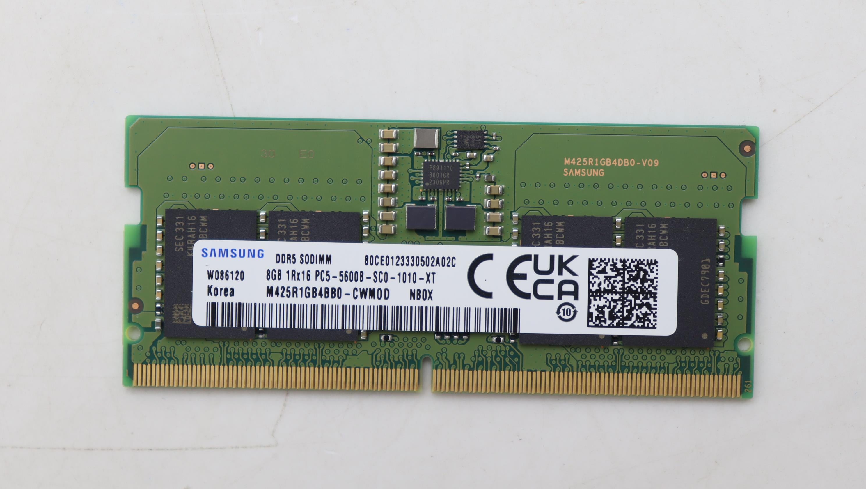 Lenovo Memory Sodimm,8Gb,Ddr5,5600,Sa - 5M31K03046– LenovoPart