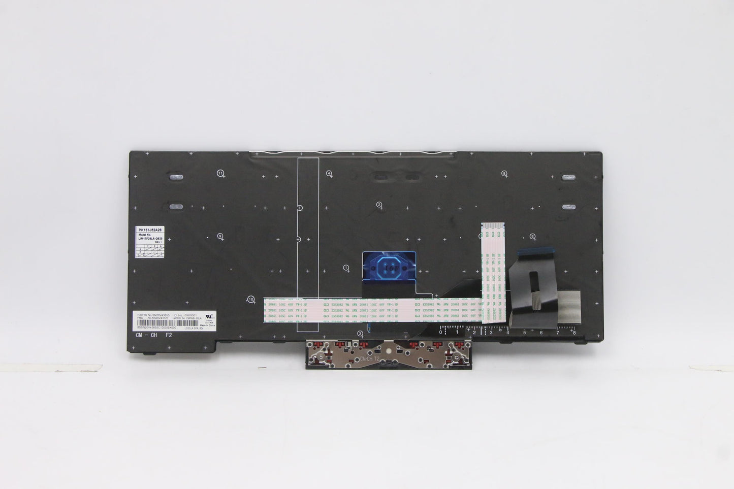 Lenovo Keyboard Internal, Spanish LA, Black, Non-Backlit - 5N20V43727