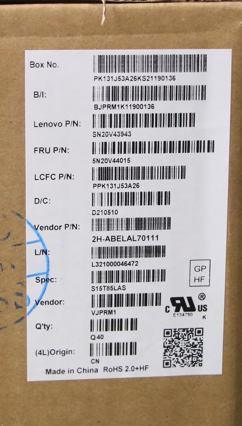 Lenovo CMFL-CS20 Keyboard, Black, Non-Backlit, PMX, Latin American Spanish Layout - 5N20V44015