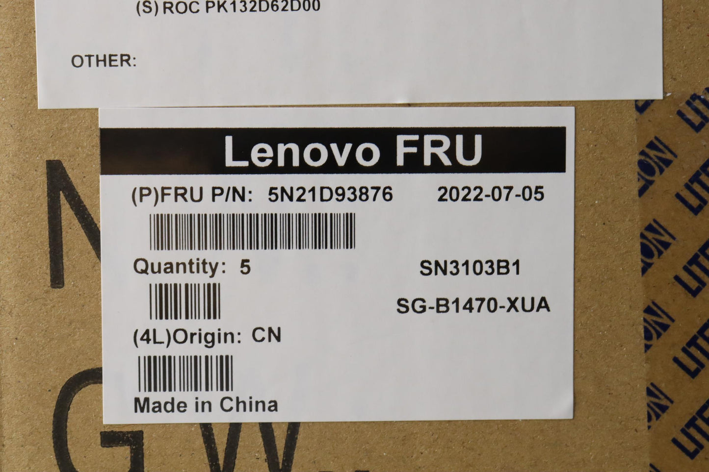 Lenovo US Backlit Keyboard with Numeric Pad - 5N21D93876