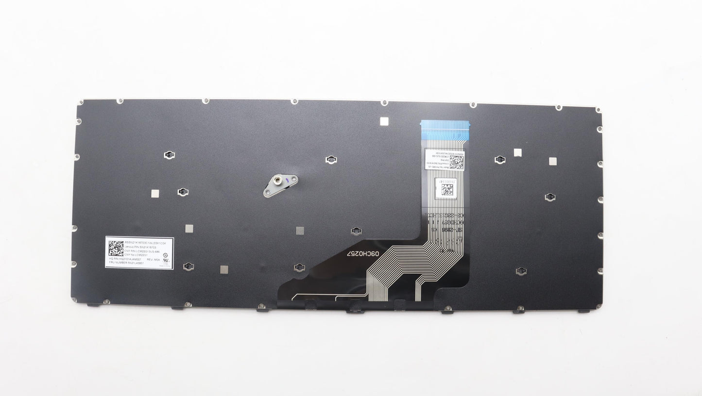Lenovo Keyboard Internal, USA English, Non-Backlight, Grey - 5N21L43957