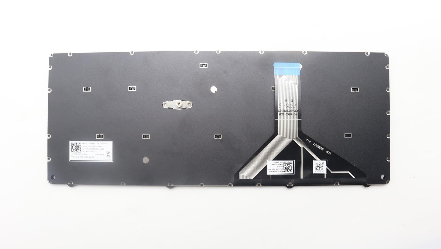 Lenovo Internal Keyboard, USA English Layout, Black, Non-Backlit - 5N21L44198