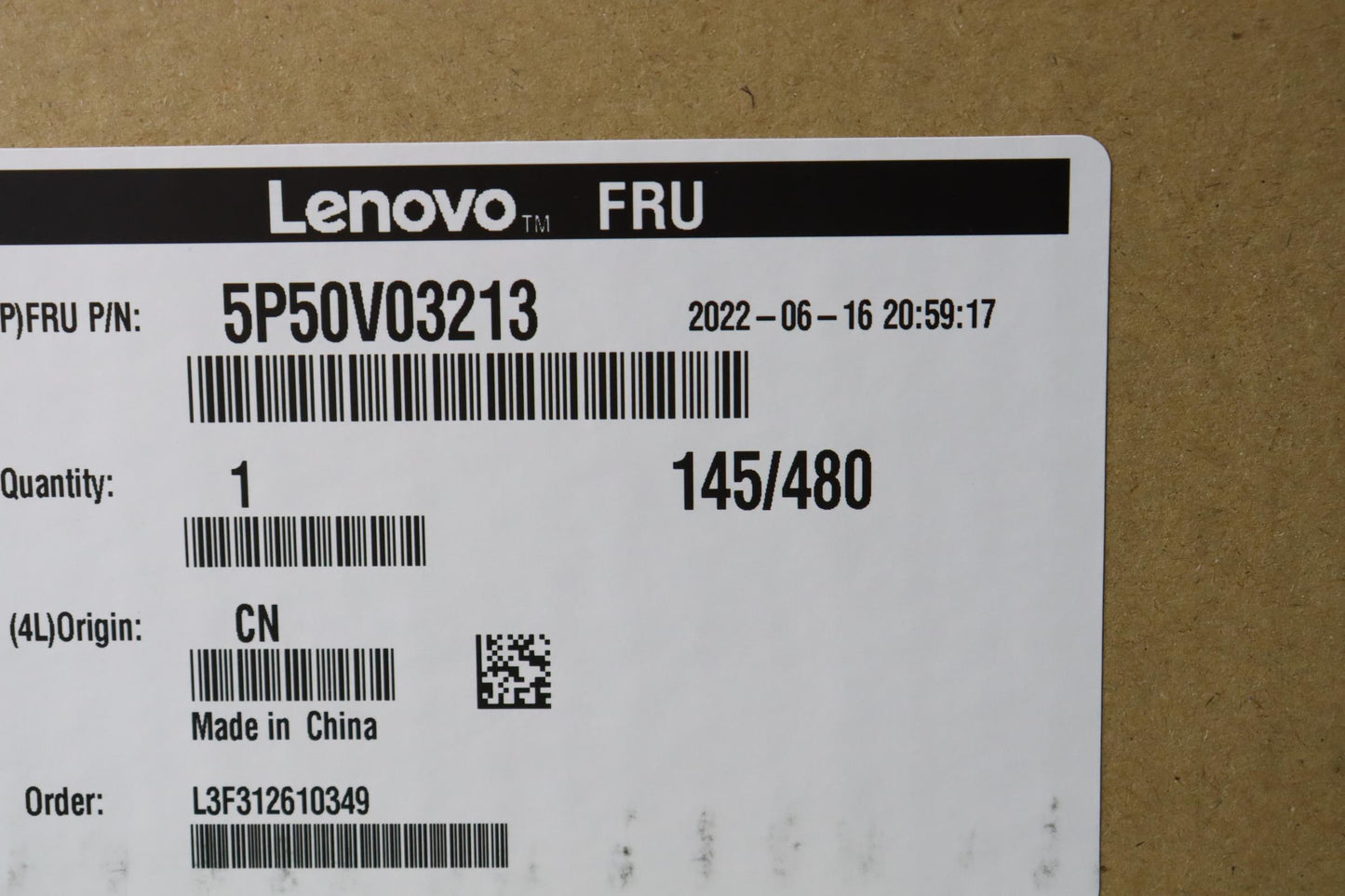 Lenovo 1000W Power Supply Unit, 92% Efficiency, 100-240V - 5P50V03213