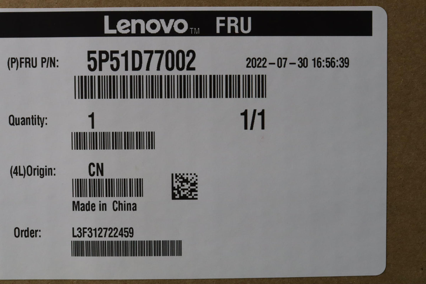 Lenovo Power Supply, 100-240V AC, 900W, 92% Efficiency - 5P51D77002