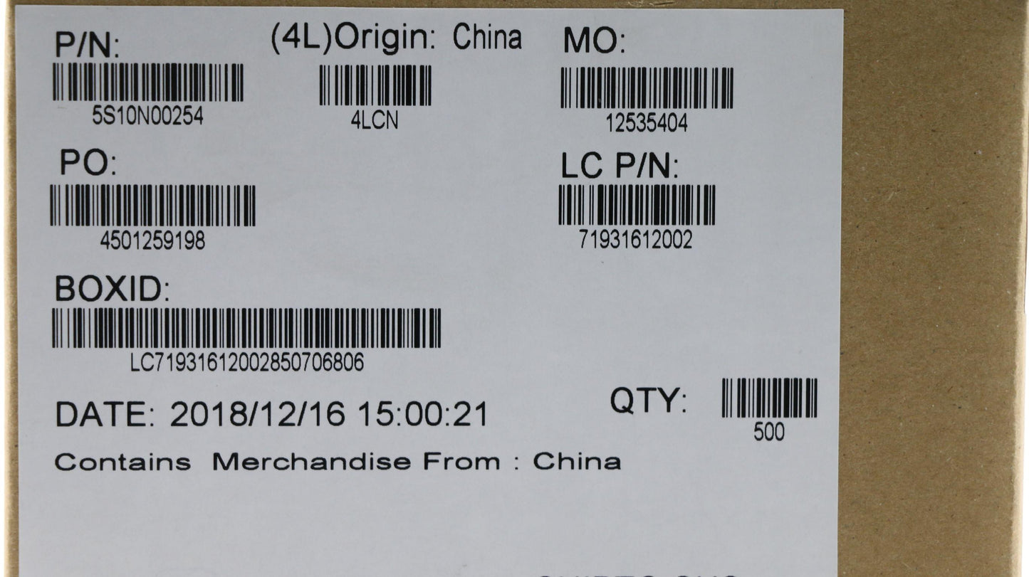 Lenovo Screw 2D 6L K 3.8D .8T Zk Nl+ - 5S10N00254