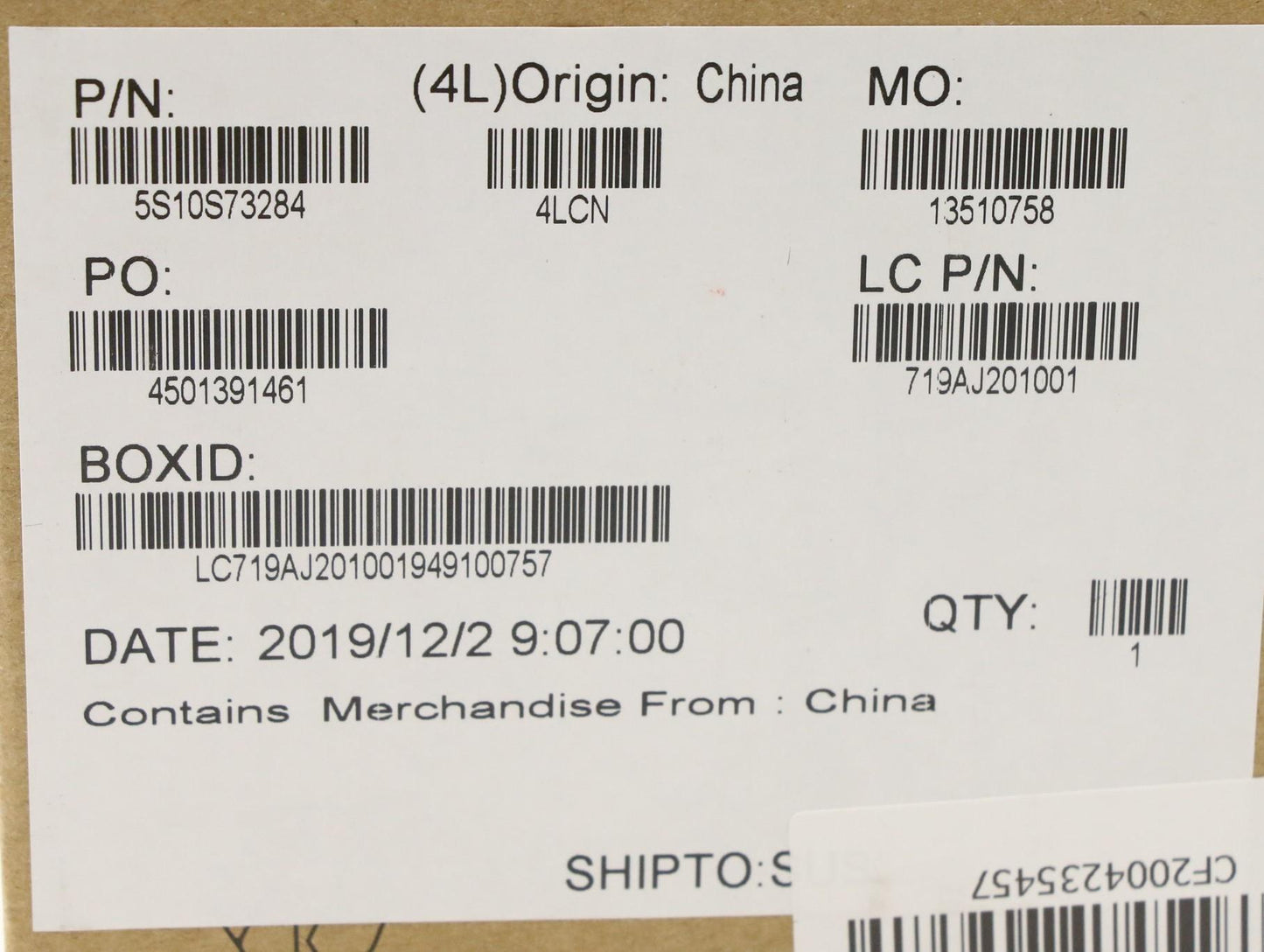 Lenovo Screw Kit, E5A0 - 5S10S73284