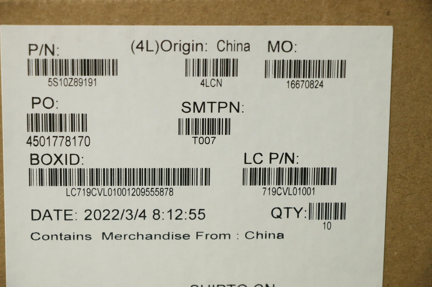 Lenovo Screw Kit, FRU - 5S10Z89191