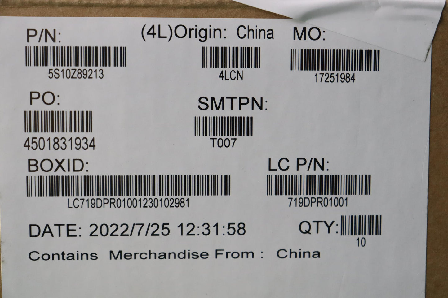 Lenovo Screw Kit Assembly - 5S10Z89213