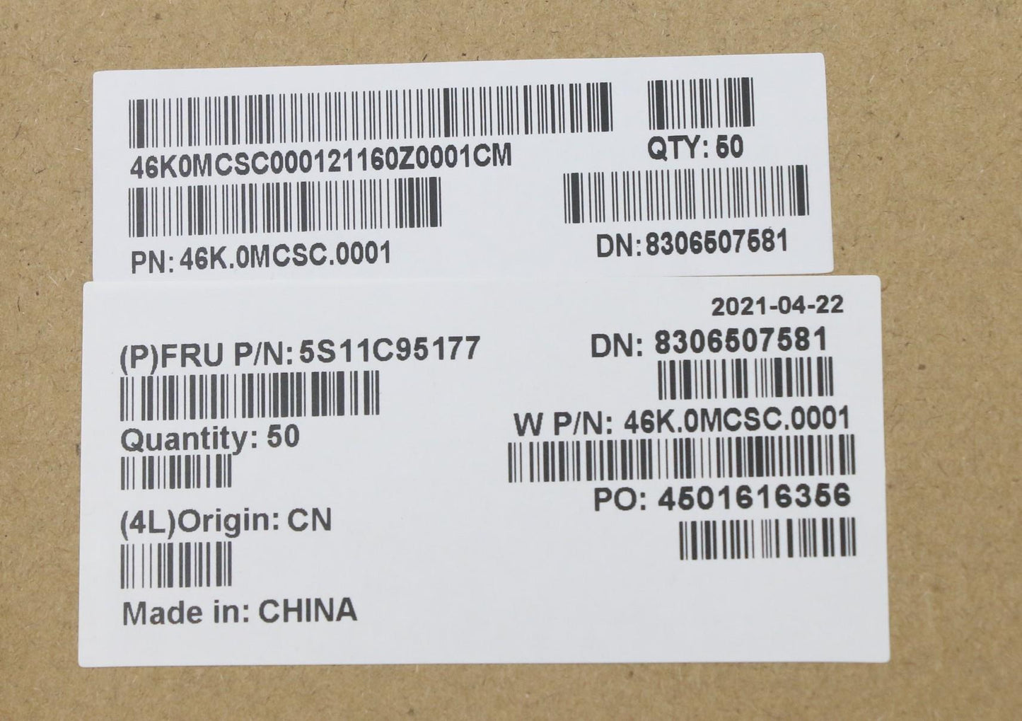 Lenovo Kits Screws And Labels - 5S11C95177