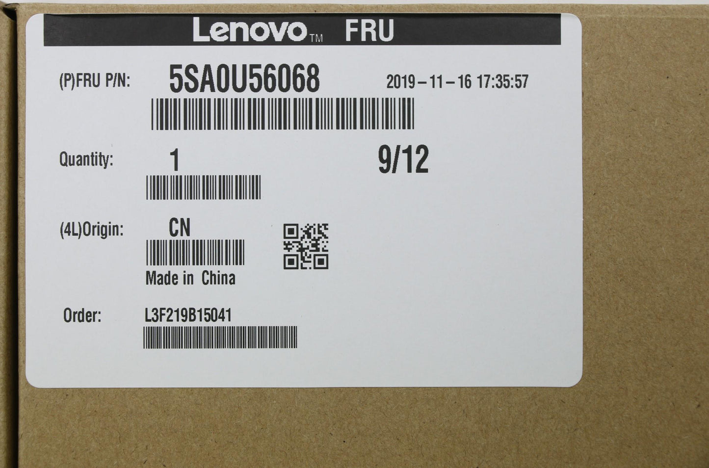 Lenovo AMD Ryzen 3 3200G Processor, 3.6GHz, 4 Cores - 5SA0U56068