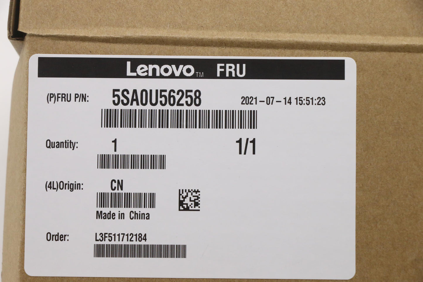 Lenovo i5-11500T Processor, 1.5GHz, 6C/12M, 35W - 5SA0U56258
