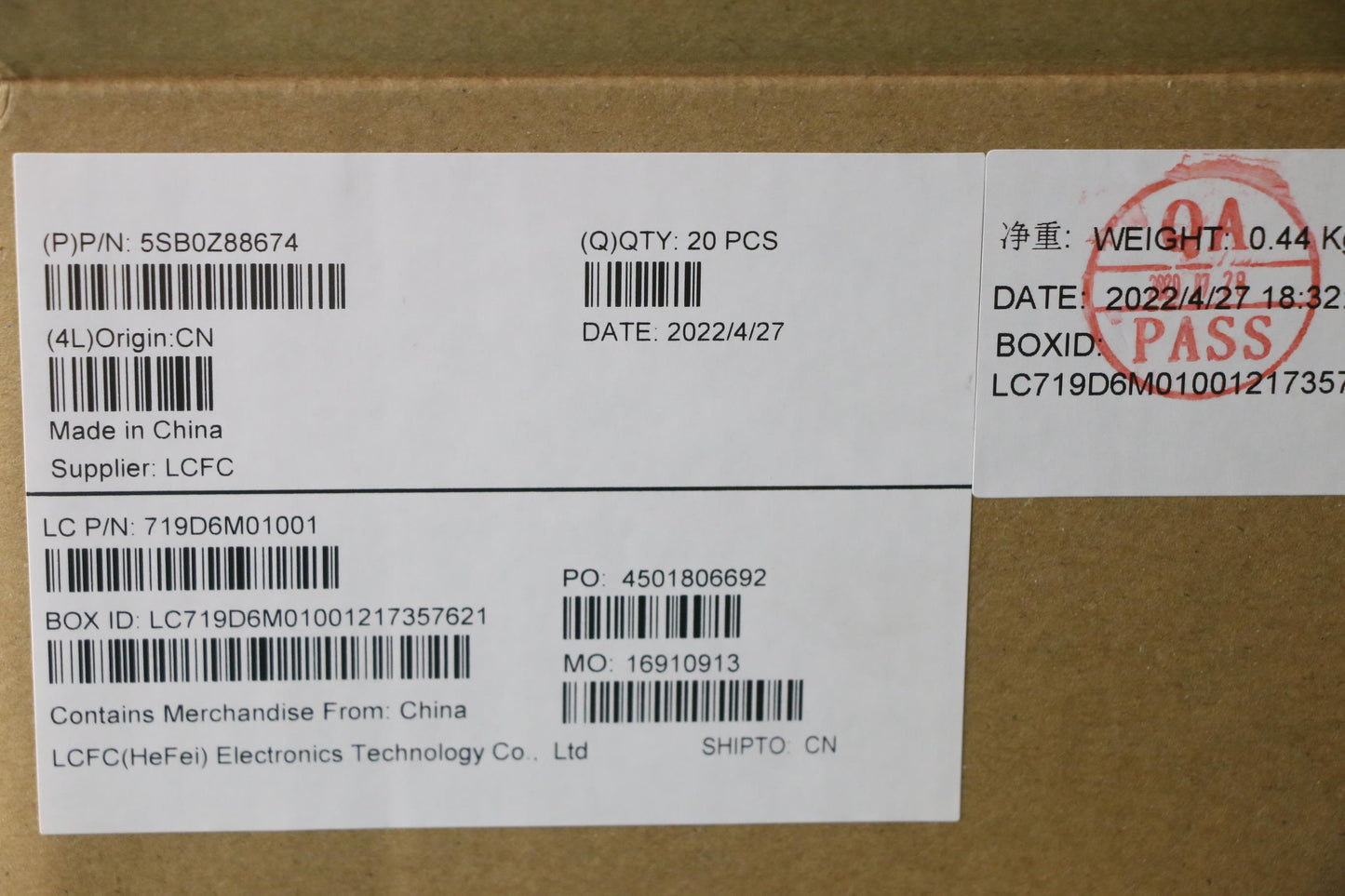 Lenovo Internal Speaker Pack, Left and Right Channels - 5SB0Z88674