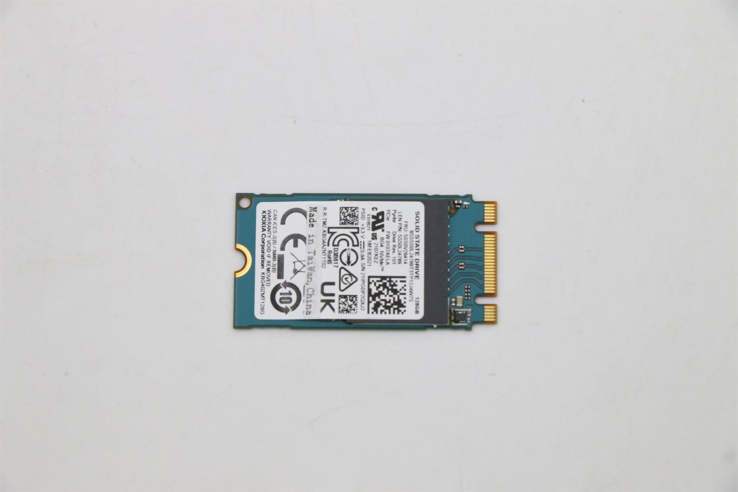 Lenovo SSD 128G, M.2, 2242, PCIe 3x2, STD, KIOXIA - 5SS0V26414